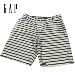 Boyfriend Roll-Up, Striped Shorts by Gap, Sz 2, EUC